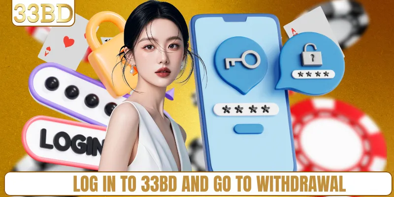 Log in to 33BD and go to Withdrawal